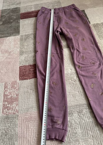 Mor Payetli Bol Kesim Kız Eşofman - Görsel 4