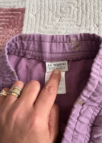 Mor Payetli Bol Kesim Kız Eşofman - Görsel 6