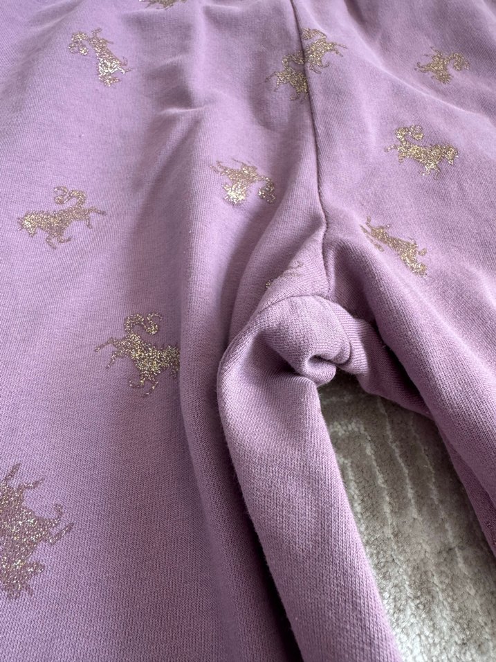 Mor Payetli Bol Kesim Kız Eşofman - Görsel 3