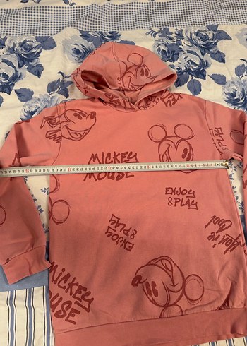 LCWaikiki Mickey mouse Kapüşonlu Kız Sweatshirt - Görsel 7