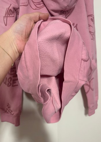 LCWaikiki Mickey mouse Kapüşonlu Kız Sweatshirt - Görsel 5