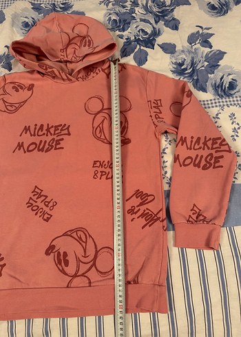 LCWaikiki Mickey mouse Kapüşonlu Kız Sweatshirt - Görsel 6