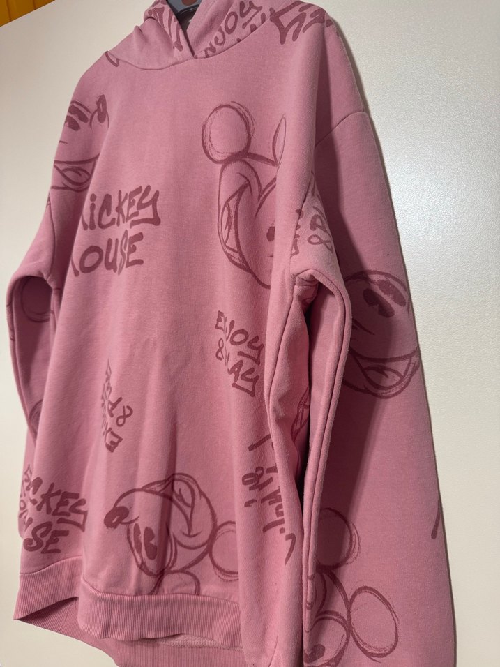 LCWaikiki Mickey mouse Kapüşonlu Kız Sweatshirt - Görsel 2