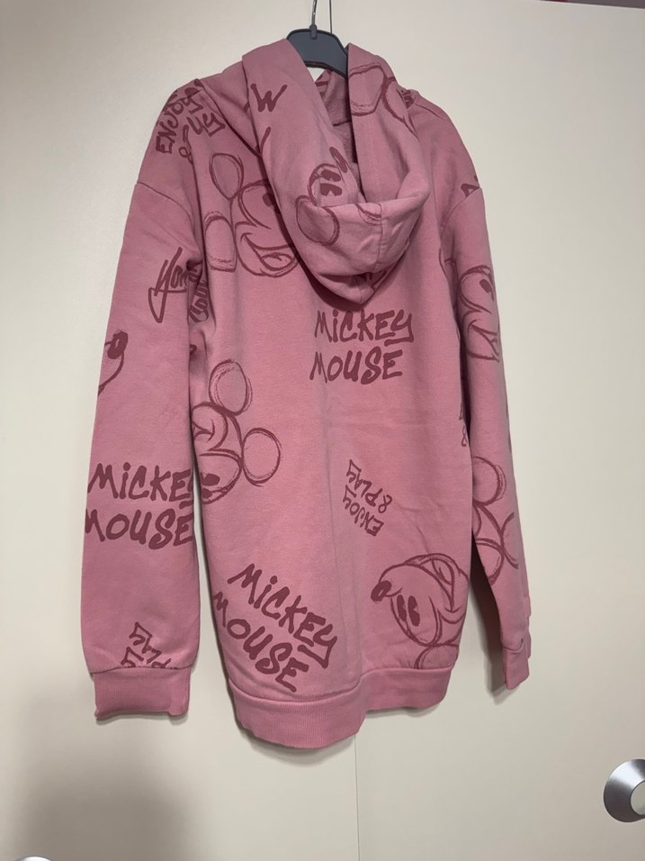 LCWaikiki Mickey mouse Kapüşonlu Kız Sweatshirt - Görsel 4