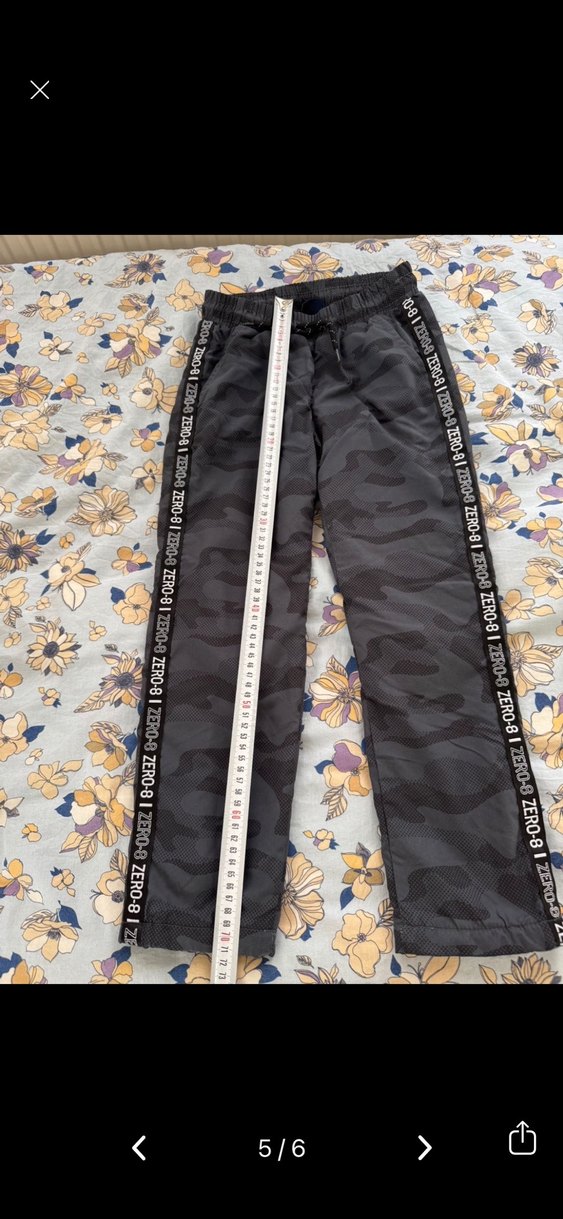 LCWaikiki Gri Kamuflaj polar pantolon - Görsel 5