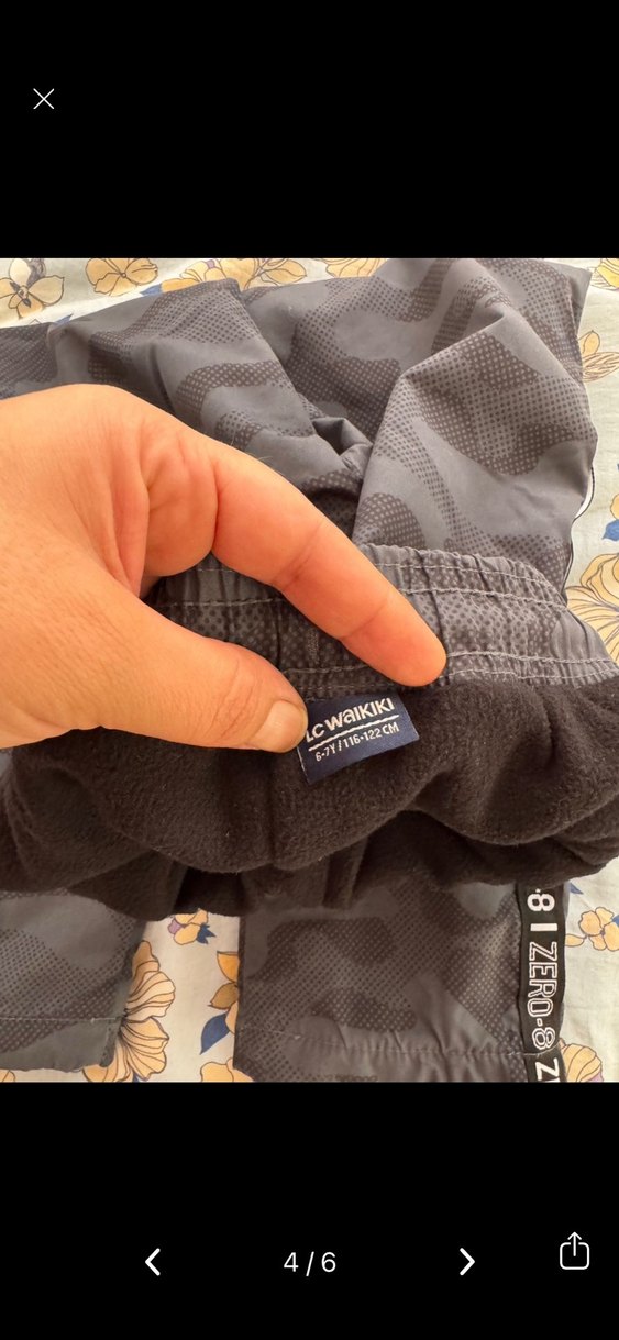 LCWaikiki Gri Kamuflaj polar pantolon - Görsel 4