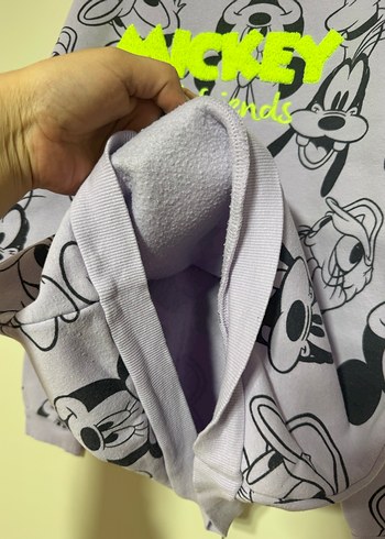 Mor Mickey ve Arkadaşları Baskılı Sweatshirt - Görsel 4
