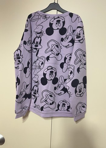 Mor Mickey ve Arkadaşları Baskılı Sweatshirt - Görsel 5