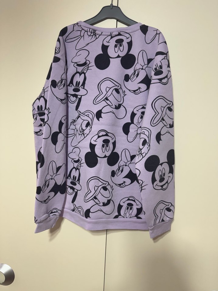 Mor Mickey ve Arkadaşları Baskılı Sweatshirt - Görsel 5