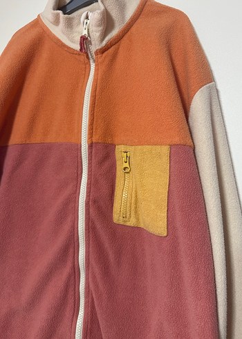 Renkli polar Fermuarlı Streetwear Polar - Görsel 2