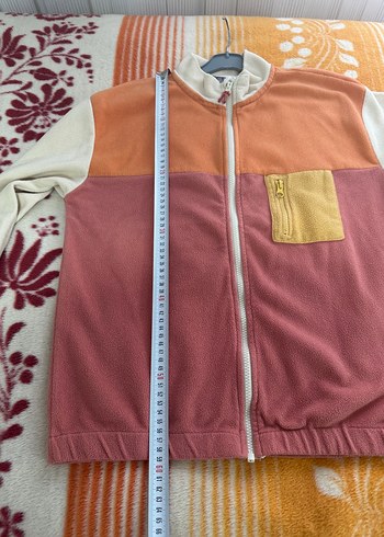 Renkli polar Fermuarlı Streetwear Polar - Görsel 7