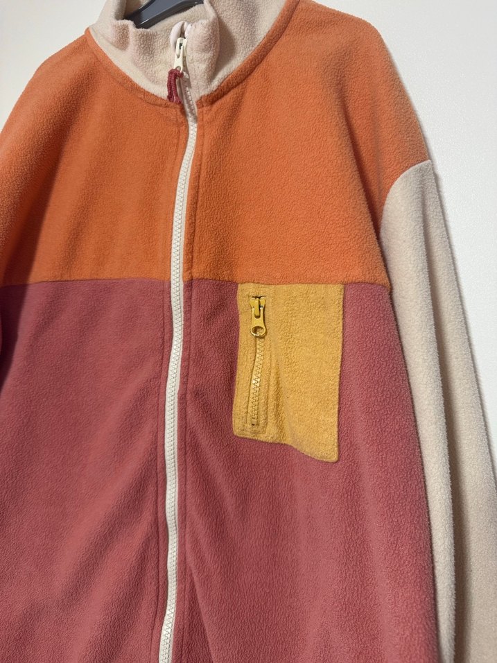 Renkli polar Fermuarlı Streetwear Polar - Görsel 2