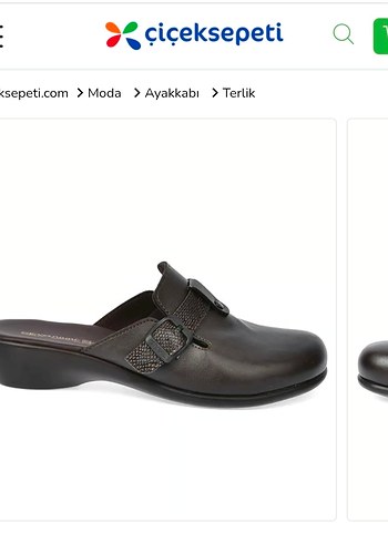 Ceyo Kadın Kahverengi Deri Dolgu Topuk Terlik - Görsel 4