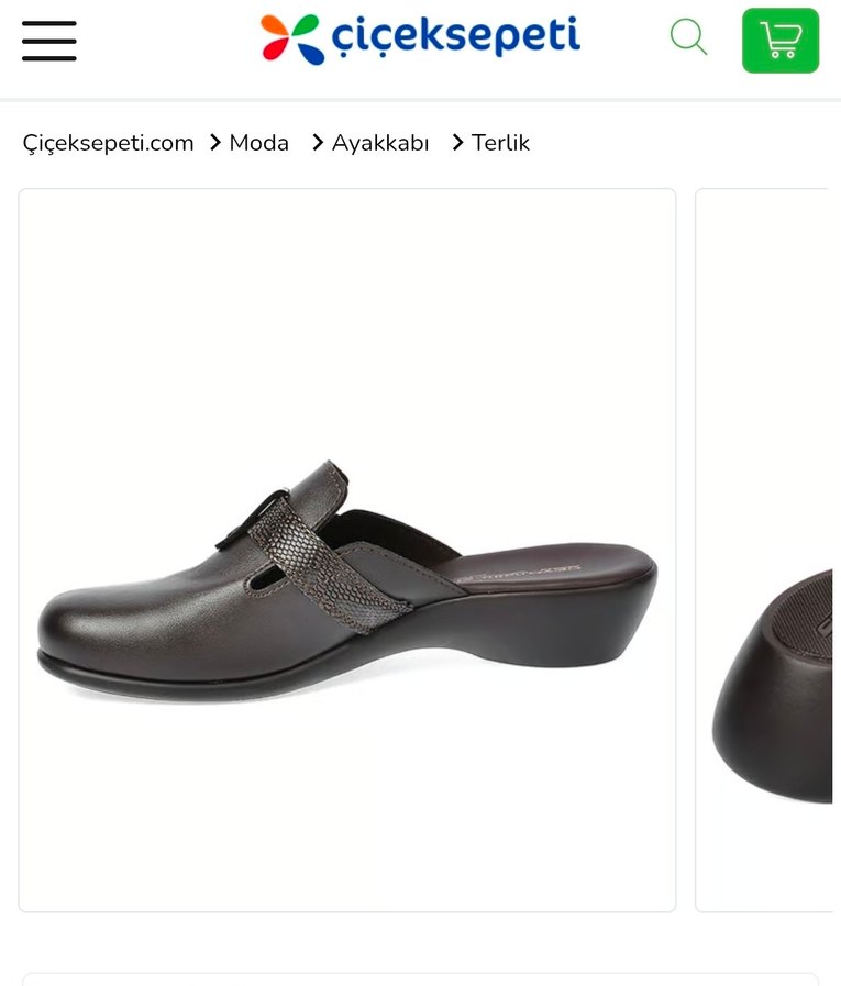 Ceyo Kadın Kahverengi Deri Dolgu Topuk Terlik - Görsel 5