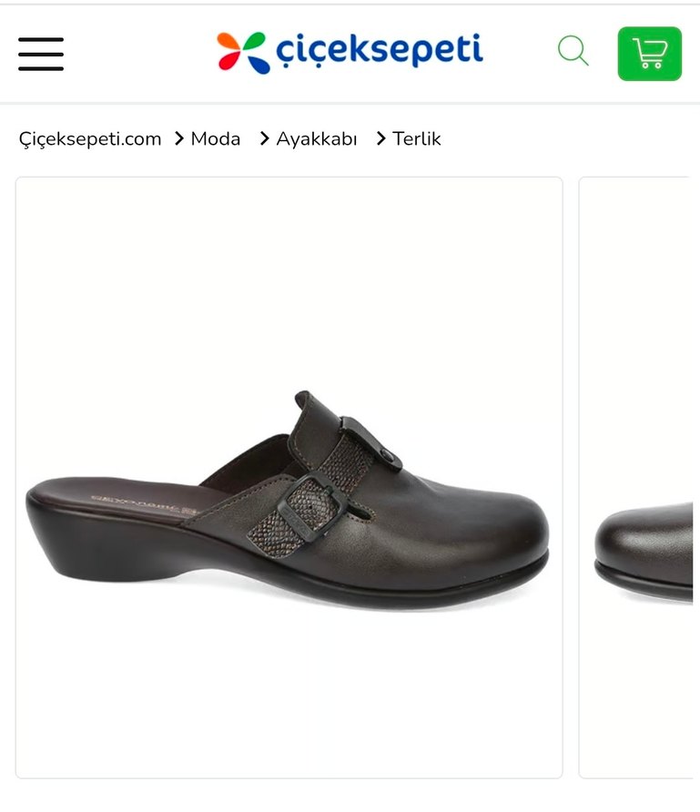 Ceyo Kadın Kahverengi Deri Dolgu Topuk Terlik - Görsel 4