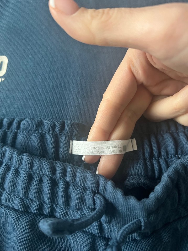 Lacivert Erkek Çocuk Eşofman Takımı zara - Görsel 3