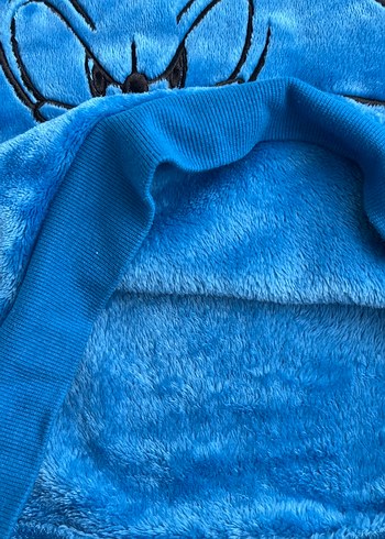 Mavi Kapüşonlu Erkek Çocuk Sweatshirt - Görsel 5