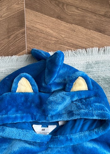 Mavi Kapüşonlu Erkek Çocuk Sweatshirt - Görsel 2