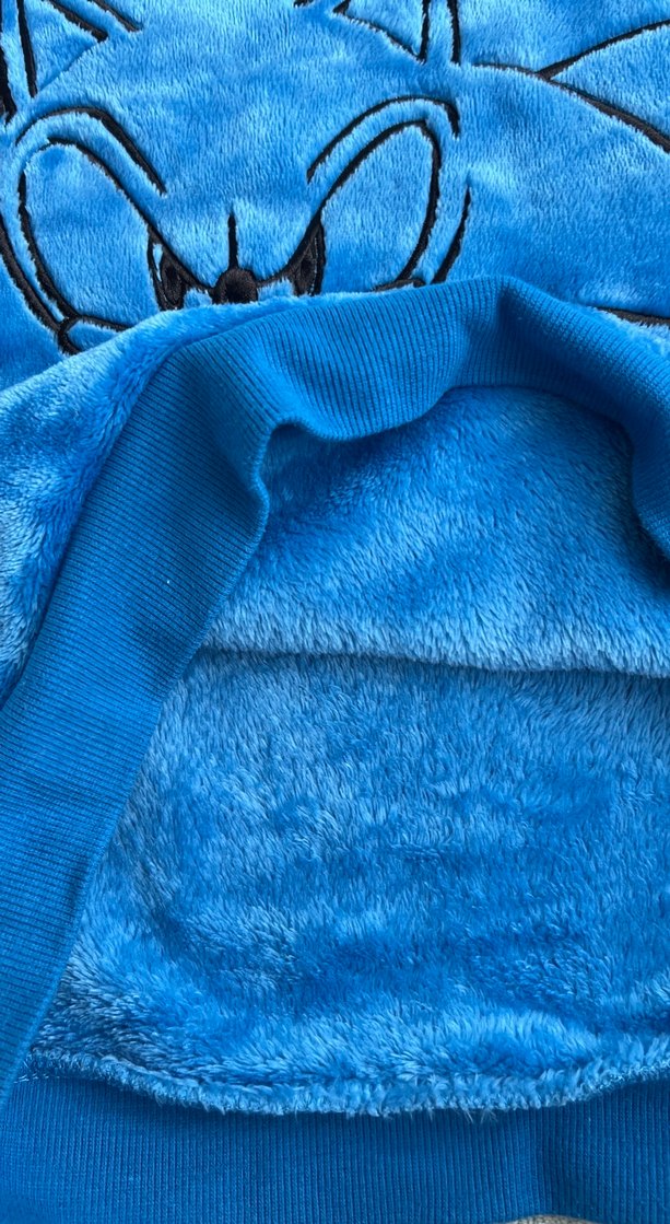 Mavi Kapüşonlu Erkek Çocuk Sweatshirt - Görsel 5