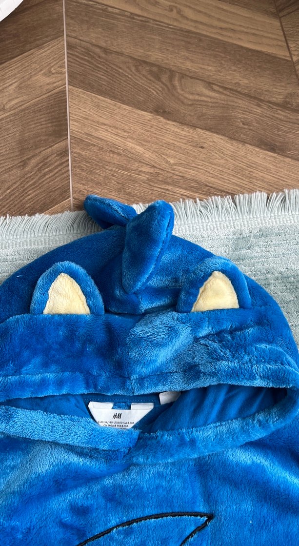 Mavi Kapüşonlu Erkek Çocuk Sweatshirt - Görsel 2