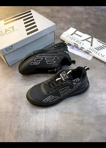 42 Beden Emporio Armani Siyah EA7 Erkek Spor Ayakkabı