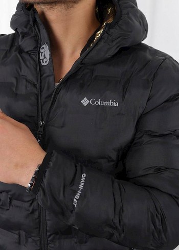 Columbia Columbia Siyah Kamuflaj Desenli Erkek Kısa Mont
