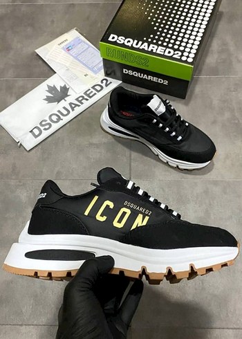 40 Beden DSQUARED2 Siyah Erkek Spor Ayakkabı