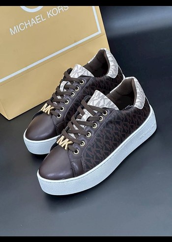 39 Beden kahverengi Renk Michael Kors Kahverengi Platform Sneaker