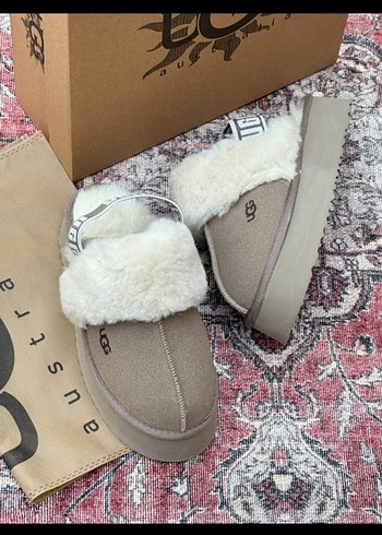 40 Beden Ugg Kürklü Bohem Tarzı Kadın Ev Terliği