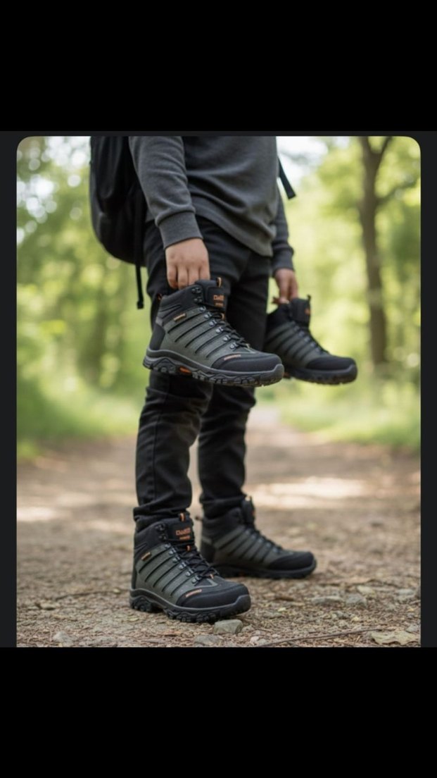 Orjinal Dakır's Erkek Kamuflaj Desenli Bağcıklı Outdoor Ayakkabı - Görsel 2