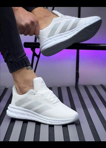 Adidas Adidas Erkek Beyaz Gri Bağcıklı Spor Ayakkabı