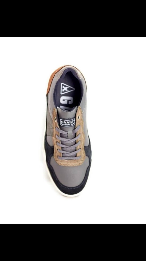 GGAASTRA Gri ve Kahverengi Bağcıklı Spor Erkek Ayakkabısı - Görsel 4