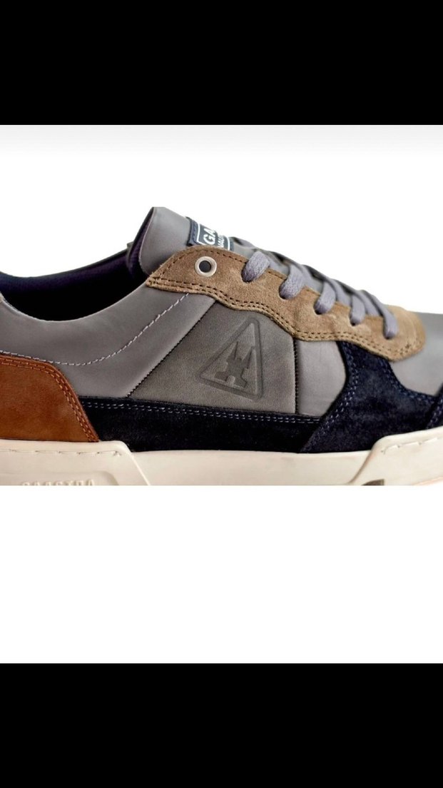 GAASTEA Hakiki Deri Gri ve Kahverengi Erkek Spor Ayakkabı - Görsel 2