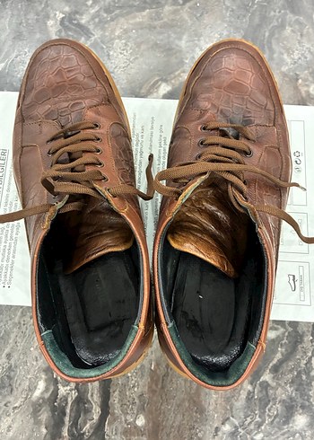 Parlak Kahverengi Erkek Bağcıklar - Görsel 5