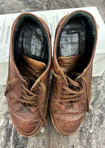 Parlak Kahverengi Erkek Bağcıklar - Görsel 4