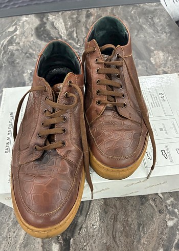 Parlak Kahverengi Erkek Bağcıklar - Görsel 6