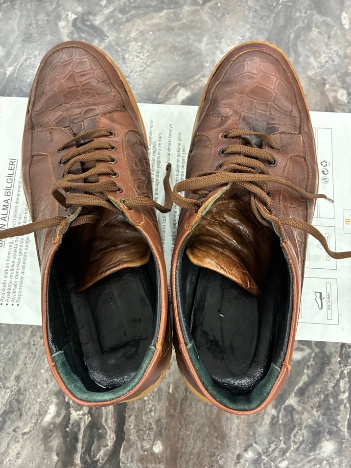 Parlak Kahverengi Erkek Bağcıklar - Görsel 5