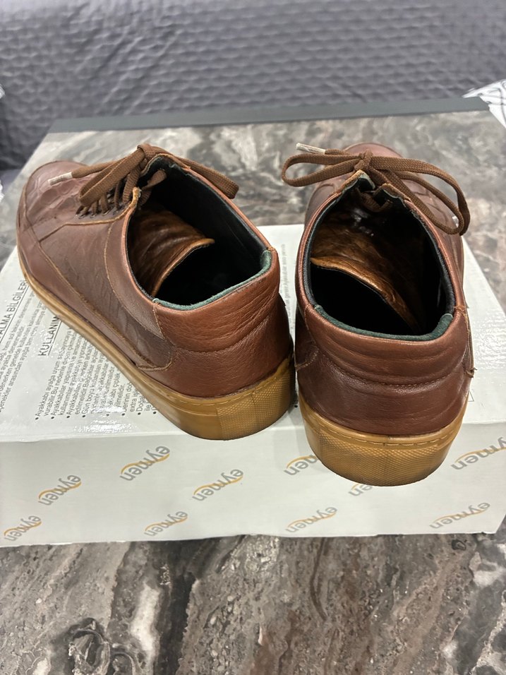 Parlak Kahverengi Erkek Bağcıklar - Görsel 3