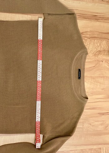 Bej Midi Triko Elbise Siyah Dantel Detaylı - Görsel 4