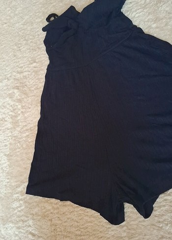 Lacivert Straplez Kolsuz Kadın Tulum - Görsel 3