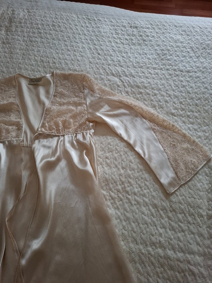 saten  Parlak Uzun Kadın Sabahlık - Görsel 2