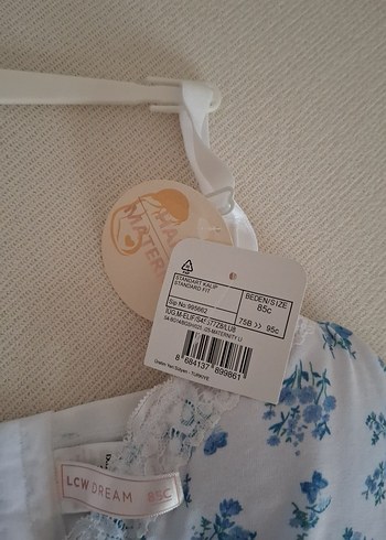 Mavi Çiçek Desenli hamile Sütyen - Görsel 2