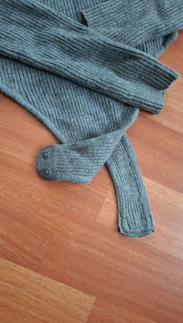 Gri Örme Uzun Kollu Kadın Bluz - Görsel 3