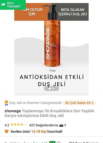 Diğer Sıkılaştırıcı duş jeli showage