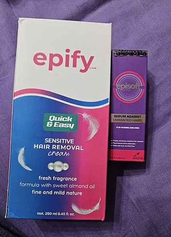 Epify tüy dökücü krem+episoft serum 