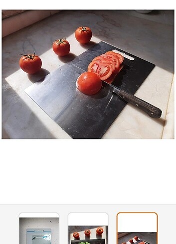 2 li çelik kesme tahtası 