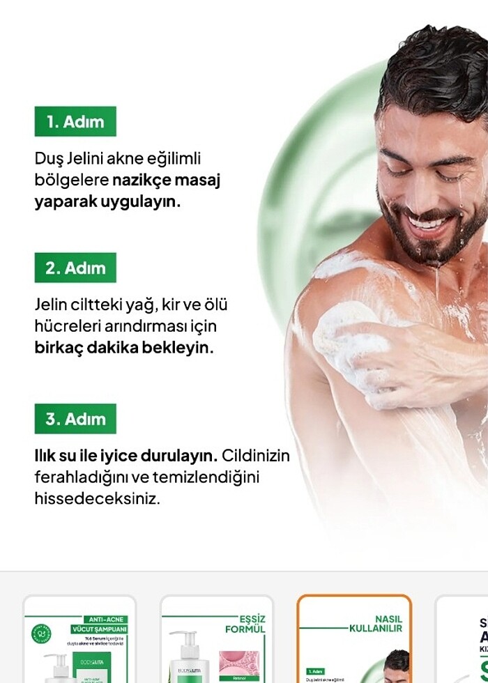 1 adet Body lita sivilce ve akne karşıtı - Görsel 2
