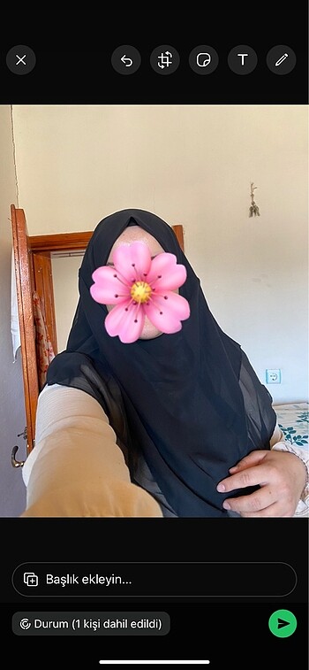 Kısa siyah suffle şal