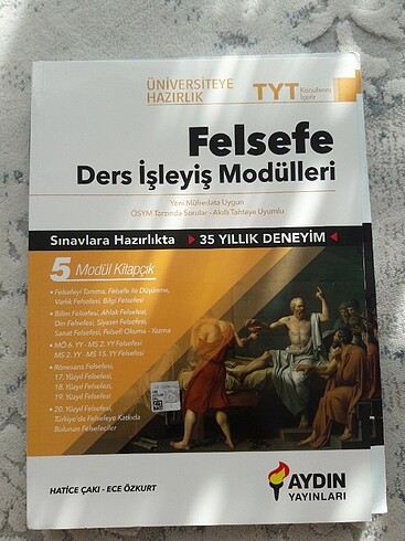aydın yayınları tyt felsefe ders işleyiş modülleri 