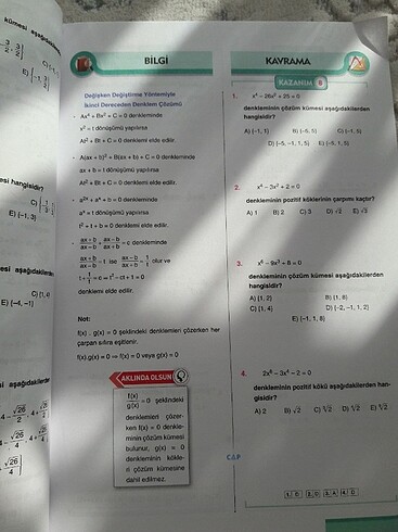 çap yayınları matematik